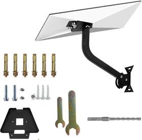 Wd-0003 Jymwufuliangkuaj Roof Mount Kit 180 Adjustable Pipe Adapter L-shaped Bracket With Bolts