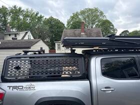 Ibexa1 K At Ibex Truck Bed Rack W Molle Panels And Riser Kit Ready For A Rtt Camper