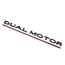 Dm-br04 Keviwo Dual Motor Emblem Sticker For Tesla Model 3 Y Abs Glossy Blackred