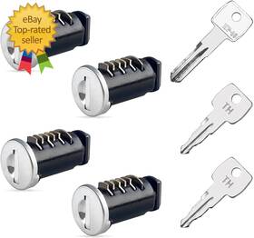 Keypower 445014131150 4 Pack Lock Cores/cylinder For Thule Car Ski Roof Cargo Box Carrier