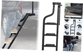 Lde-ladder-250707 Keyun Shanghai Information Technology Co. Ltd. 42 Inch Aluminum Rotatable Universal Pickup Truck Tailgate Ladder With Handle