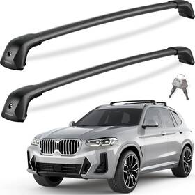 Kinggeri Kg2-a124-19 330lb Lockable Roof Rack Cross Bars With Compatible Bmw X3 G01 2018-2026