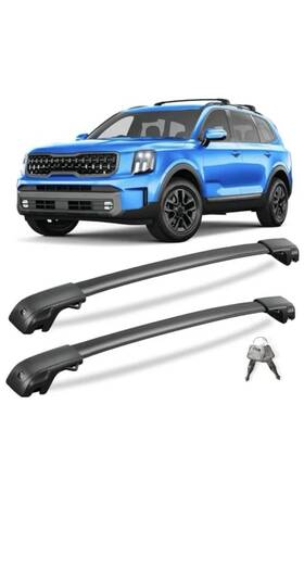 Kinggeri Kg2-a88-2-14 300lbs Lockable Roof Rack Compatible With Kia Telluride X-line 23-25