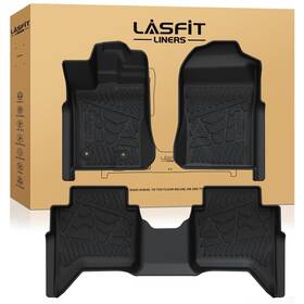 Xs-fd28 Lasfit Floor Mats For 2024 2025 Ford Ranger Supercrew All Weather Tpe Liners 3pc