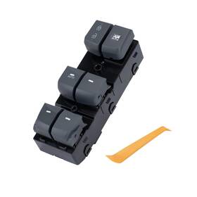 93570-3x000ras Lesnau Upgrade Power Window Master Switch Panel Left Driver Side