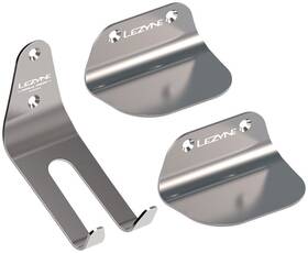 1-bs-stpdh-v106 Lezyne Stainless Pedal Hook - Bike Storage Silver