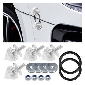 Lhdos-lds-223 Lhdos 14 Pieces Bumper Quick Release Kit Front Rear Fenders Holder Silver