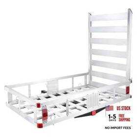 Cargo-01 Loezora 500lb Hitch Cargo Carrier With Folding Ramp - 50x29.5 Inch Aluminum