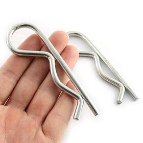 Rclip-m5x100-2 Lq Industrial 2 Pcs Stainless Steel R Clips Spring Retaining Wire Hair M5x100