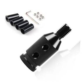 Luminuti Lumpdtlwzhq100bla 1 Pcs Car Shift Knob Adapter Universal Aluminum Alloy Shifter Black