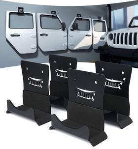 Lp001007101-1f Lupar Storage Door Hangers Compatible With 1956-2024 Jeep Wrangler Wall-mounted Re