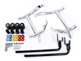 Bg35111 M Maintenanse Chrome Saddle Bag Guards Harley Touring Street/road Glide Road King Ultra 09-25