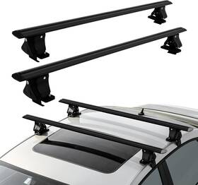 M-6207-130y-2 Maxsough Universal Roof Rack 51 Inch Thick Aluminum Crossbars Cross