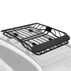Mer511 Merxeng 63x43 Inch Car Roof Rack Basket 300lbs Heavy Duty Steel Cargo Universa