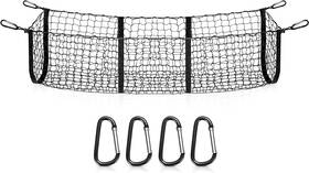 Mic-cn-229 Mictuning 3 Pocket Trunk Cargo Organizer Storage Net - Heavy Duty For