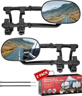 Mg91 Mirroguard Extended Towing Mirrors Universal Clip-on Side Mirror Extensions For Pickups R