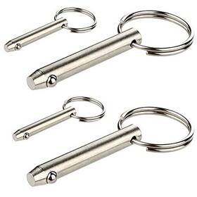 Missiscily 743570688703 4pcs 1/4 Inch Quick Release Pin Set Replacement Total Gym Hitch Pins Xls Xl Fit 2