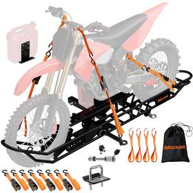 Mockins 819867027811 83 Inch Tilting Motorcycle Hitch Carrier 500lbs Capacity Ebike Rack With Ramp Fo