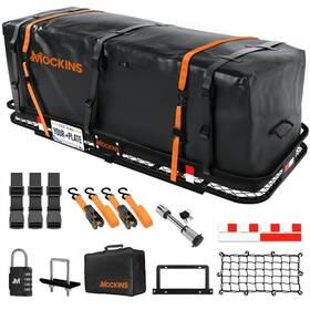 Ma-27 Mockins Hitch Mount Cargo Carrier Basket 60 Inch X 20 500 Lb. Capacity With Bag