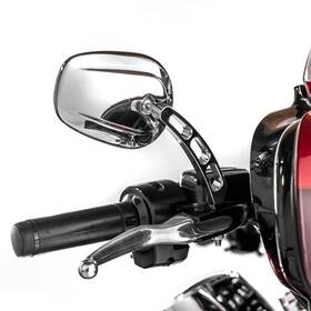 Mofun 601673712339 Chrome Mirrors 8mm Rear Mirror Compatible With Harley Sportster Dyna Softa