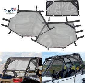Hd04-sunsd-001 Moto Front Rear Window Wind Screen Shade Shield Cover Mesh Net Roll Cage