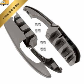 L0388390 Newyall Pair Grey Interior Door Pull Handle Armrest For 2003-2018 Black