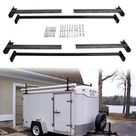 Ni-c36 Nixface Adjustable Roof Ladder Racks Fit For 4 Inch -7 Wide Enclosed Trailers Cargo Vans