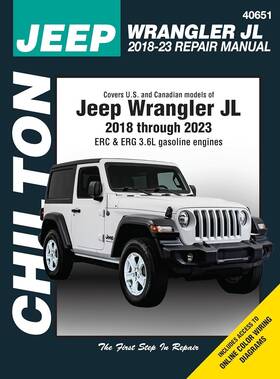 40651 North America Inc. Jeep Wrangler Jl 2018 2023 Chilton Repair Manual Covers 3.6l Erc And Erg Gas En