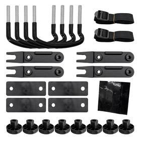 Nytkl-4845bl Nytkl 4pcs Roof Box U-bolt Clamps Stainless Steel Rooftop Cargo Carrier Rack Bolts