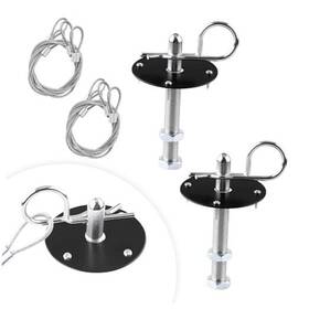 Nytkl-4941rb Nytkl 2 Pcs Stainless Steel Car Hood Pins Kit Quick Release Cover Pin Black Nytkl-4941rb Nytkl 2 Pcs Stainless Steel Car Hood Pins Kit Quick Release Cover Pin Black