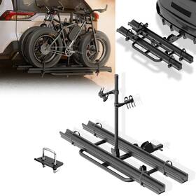 Aocr070057159 Obnaux 2 Ebike Racks With Ramp Lockable And Foldable 200lbs Fits Inch Hitch For Suvs Cars
