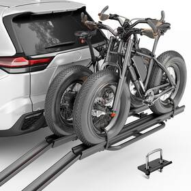Lbcr040057500 Obnaux Lockable And Foldable 200 Lbs 2 Ebike Racks With Ramp Fits Inch Hitch For Suvs Cars Lbcr040057500 Obnaux Lockable And Foldable 200 Lbs 2 Ebike Racks With Ramp Fits Inch Hitch For Suvs Cars