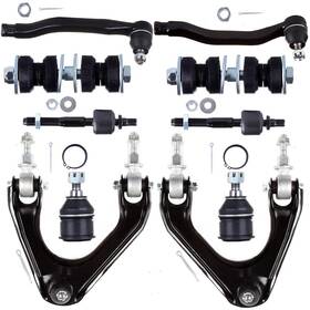 809451-5209-1514249351 Ocpty -10pcs Upper Control Arm Inner Outer Tie Rod End Sway Bar Link Black