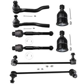 841950-5209-1040523591 Ocpty 8pcs Front Inner Outer Tie Rod End Sway Bar Link Lower Medium