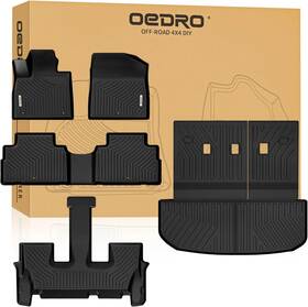 Oedro 197839718029 Floor Mats Fits 2020-2025 Hyundai Palisade 7& 8 Seater Liner Trunk