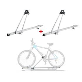 Omac 683828968541 2pcs Pro Bike Carrier Roof Mount Aluminum Steel Bicycle Rack Car Truck Suv