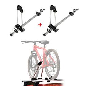 Omac 683828968596 Bike Rack Mount Bicycle Carrier Lightweight Durable Aluminum Silver 2pcs