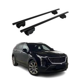 G003046 Omac Roof Rack Cross Bars For Cadillac Xt4 2020-2024 Flush Rails Luggage