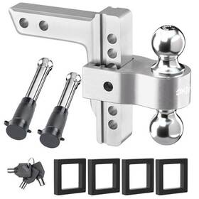 Hitch-drop8in-sliver Onsski Adjustable Trailer Truck Drop Hitch - Fits 2 Inch Receiver Only 8 8drop