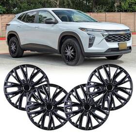 Opk22-167 Opkoure Hubcaps 15 Inch Wheel Rim Cover Universal R15 Hub Caps 15-inch 15inch Glossy Black