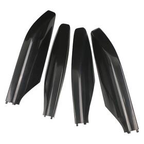 Xlj-001a Osompar 4pcs Painted Black Roof Rack Rail Leg End Cover Compatible With Lexus Gx470 T