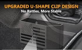 Ew61117 Outdoor Upgrader Us Jeep Heavy Gauge Metal Gear Shift Center Console Organizer R/l American Flag