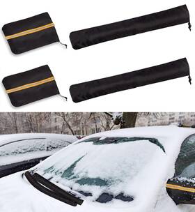 Out-mc-7 Outtdid Side Mirror Covers And Windshield Wiper For 1 Pack Orange Refletive