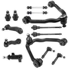 Pf498189 Partsflow 13pcs Suspension Kit Upper Control Arm Sway Bar Link Tie Rod Ball
