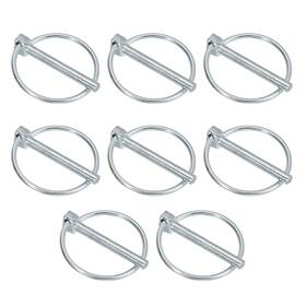 Pta250118tt000636 Patikil M5x40 Mm Tractor Lynch Pin With Ring 8 Pcs Heavy Duty Assortment Kit Lock P Inch