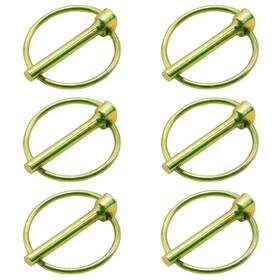 Pinailer 065013795010 6 Pcs Of Lynch Pin Assortment 3/16 Inch X1-7/16 For Trucks Tractors Trolleys Lawn