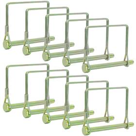 Pinailer 070000287850 Pack Of 10 Gold Square Trailer Pin 2-3/4x1/4 L X W Inch Shaft Locking Coupler
