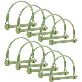 Pinailer 070000287867 Pack Of 10 Arch Gold Trailer Pin 2-3/4 Inch X1/4 L X W Shaft Locking Coupler Pi