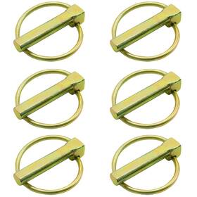Lp-6-7 Pinailer 6 Pcs Of Lynch Pin Assortment 7/16 Inch X1-3/4 For Trucks Tractors Gold