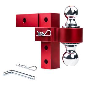 P0033-00024 Pldde 6 Inch Height Adjustable Trailer Hitch Ball Mount Fits 2 And 2-5/16 Balls 5k Lbs Gtw